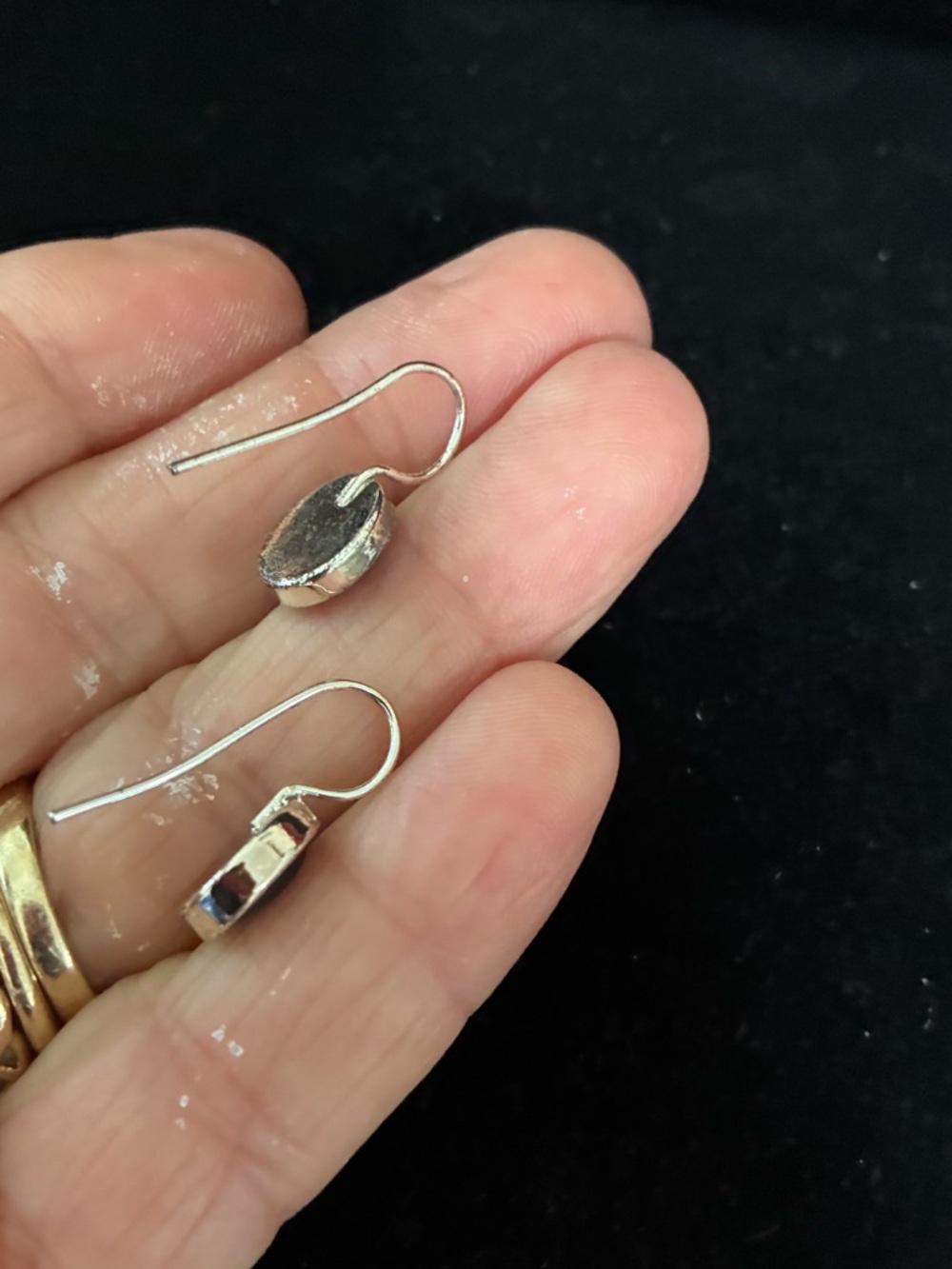 Vintage Ann Klein EUC Multi-Strand Black/ Silver tone earrings & unbra. Earrings - Picture 4 of 15